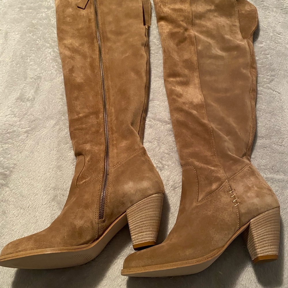 Garnet Hill Leather Boots Size 10